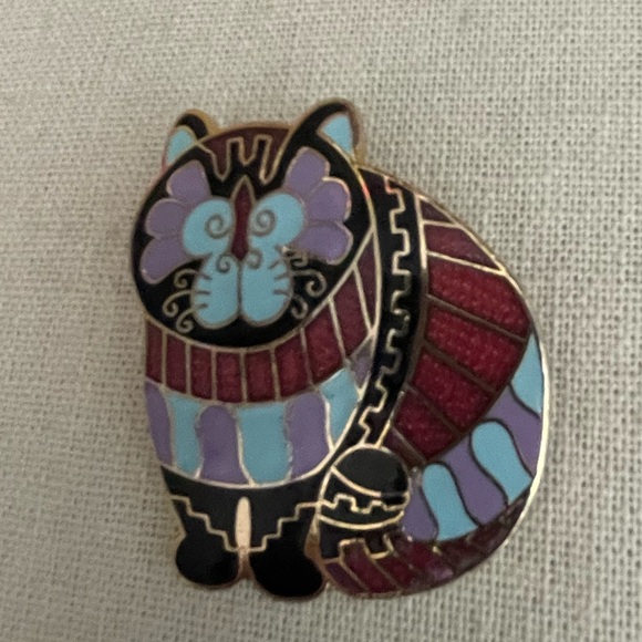 Barbara Lavallee @Artique LTD,  enamel Kitty Cat Pin Brooch - Picture 2 of 9